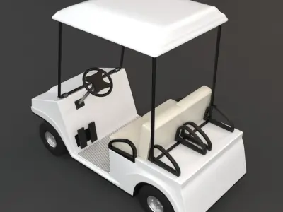 Golf cart 3D model purchase