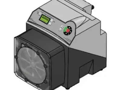 Blue-White Peristaltic Pumps - Flex-Pro A4 Model 3D model