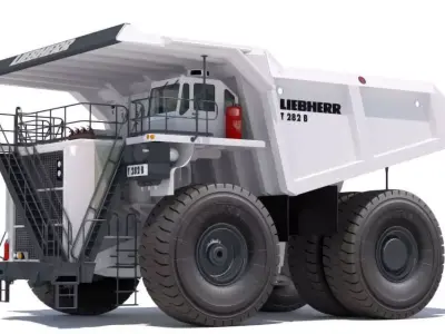 Dump Truck Liebherr T282B 3D model