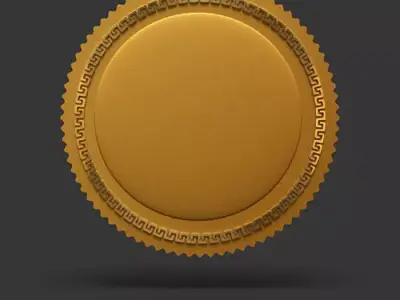 achievement golden medal Free 3D model