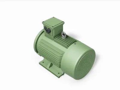 132M B34b Top IEC electric motor - 3D CAD model 3D model