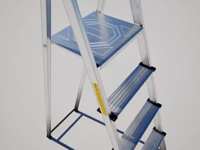 Stepladder Low-poly 3D model purchase