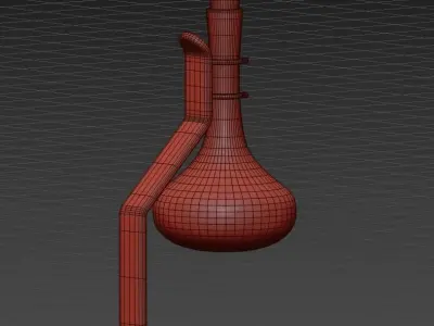 jug on a stand PBR low poly Low-poly 3D model