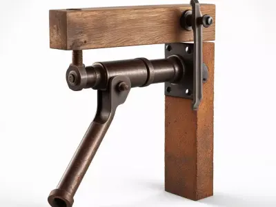 Vintage Industrial Mechanism 3D model