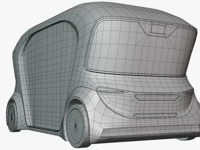 Bosch driverless minibus 3D model