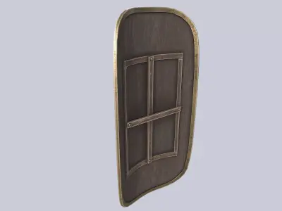 Scutum Low-poly 3D model