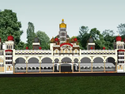 mysore palace 3D model