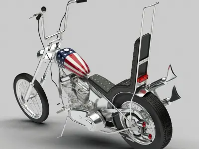 Easy Rider Motorcycle 3D model
