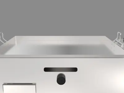 Stainless Steel Cooking Cart 3D model