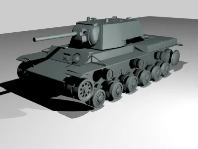 KV-1 Tank model Free 3D model