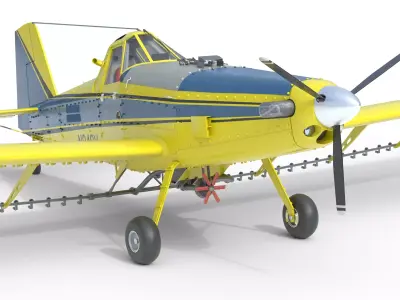 AT 502B Air Tractor Low-poly 3D model