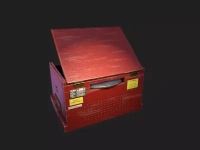 Record Player Low-poly 3D model