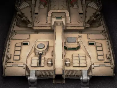 B651 Titan Low-poly 3D model