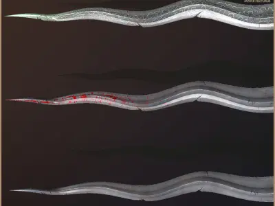 Legendary Swords Collection Low-poly 3D model