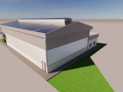 factory building 3D model purchase