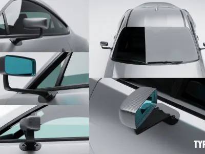 RACING MIRROR PACKAGE VOL 1 Low-poly 3D model