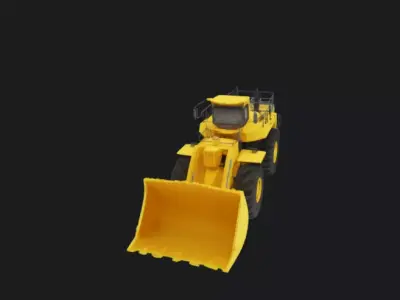 Komatsu WA70 Wheel Loader 3D Model 3D model