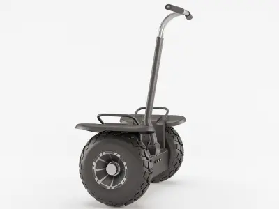 Off-road self-balancing scooter 3D model