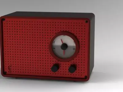 Braun radio freshener Free 3D model