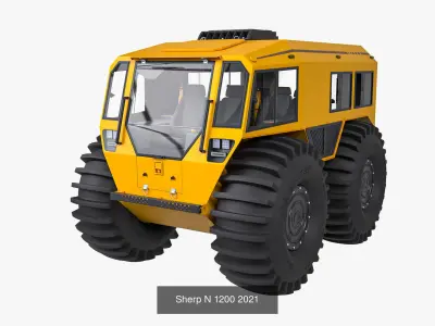 Sherp Collection bulldozer 3D Model Pack
