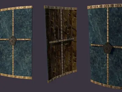 Aegydian Fantasy Weapon Set Low-poly 3D model