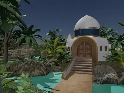 Jungle Village 3D model