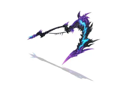 Infernal  Scythe Low-poly 3D model