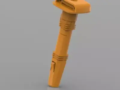 Automotive plastic snap fixer 3D model