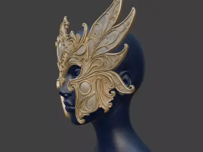 ELEGANT FAE MASK 3D print model