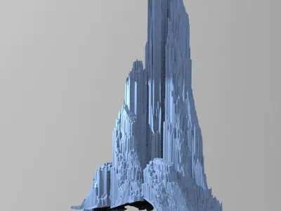 Mount Olympus mountain 1 3D model