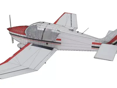 Robin DR-221 Dauphin Low-poly 3D model