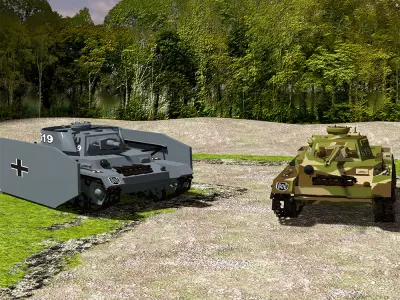 WW2 German PZKW IV Tank 3D model