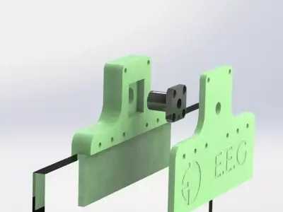 holder for shaft 8mm on glass 10mm  Free 3D model