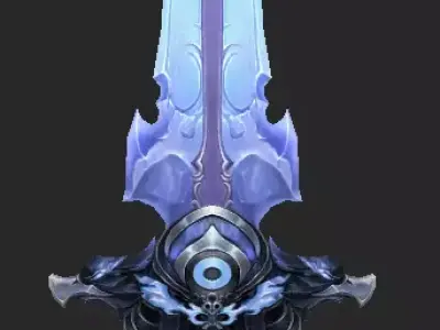 Pack With 30 Fantasy Swords - Part 16 Low-poly 3D model