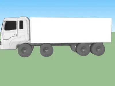 Hyundai HD320 Truck Low-poly 3D model