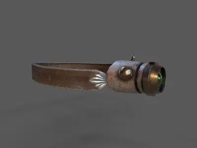  Steampunk  head props Pack 3 Low-poly 3D model