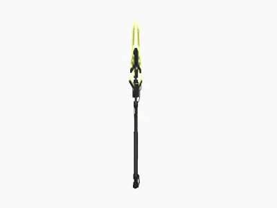 SciFi War Spear A05 Black Yellow - Character Design Fashion Low-poly 3D model