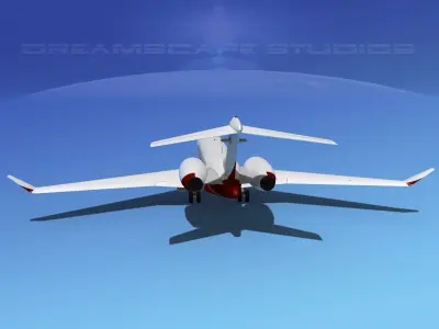 Bombardier Global 5000 V03 3D model