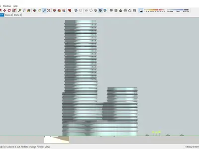 Sketchup Residential Complex 155 3D model