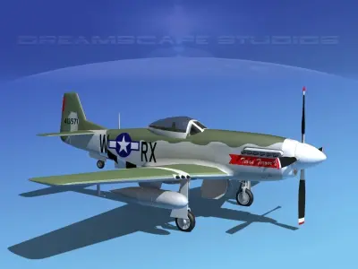 P-51D Mustang Texas Terror IV 3D model