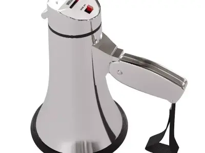 Metallic Megaphone Pro 3D model