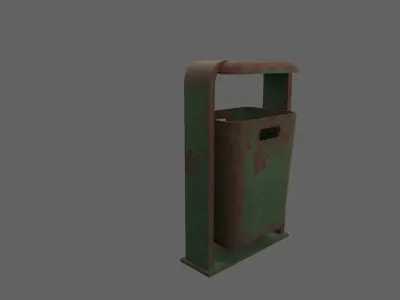 Trash bin Free low-poly 3D model purchase