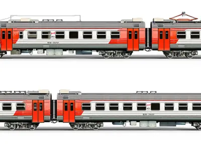Russian Railways 3D model