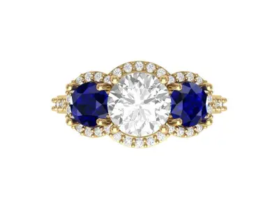 Wedding Ring  3D print model 396
