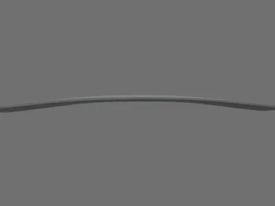 Car Spoiler 05 Low-poly 3D model