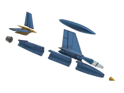 messerschmitt zerstorer 3D print model