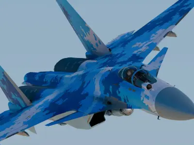 Sukhoi Su-37 3D model