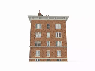 20th-century urban architecture and buildings 3D model