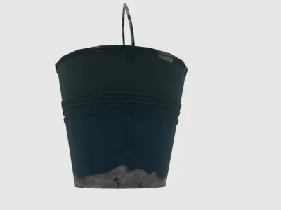 rusty Bucket  Free low-poly 3D model