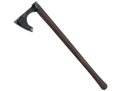 Battle Axe 02 Low-poly 3D model